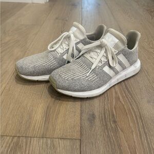 Gray adidas swift run